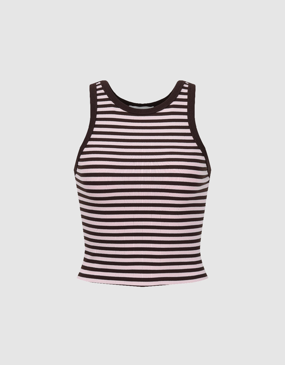 Striped Crew Neck Tank Top