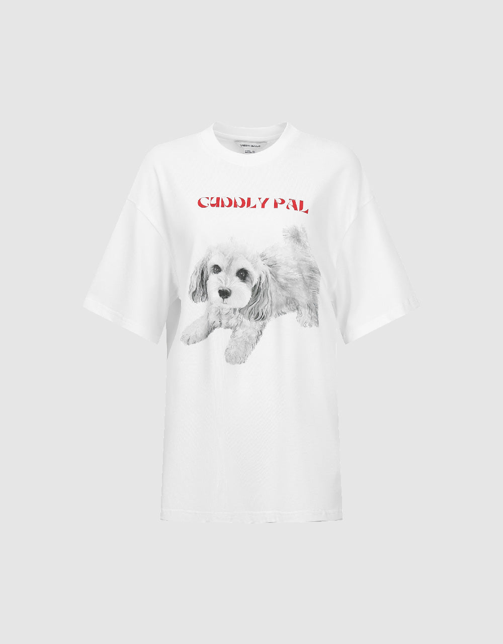 Dog Printed Crew Neck T-Shirt