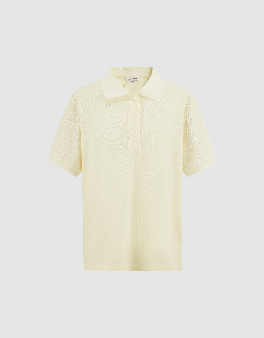 Button Half Placket Straight T-Shirt
