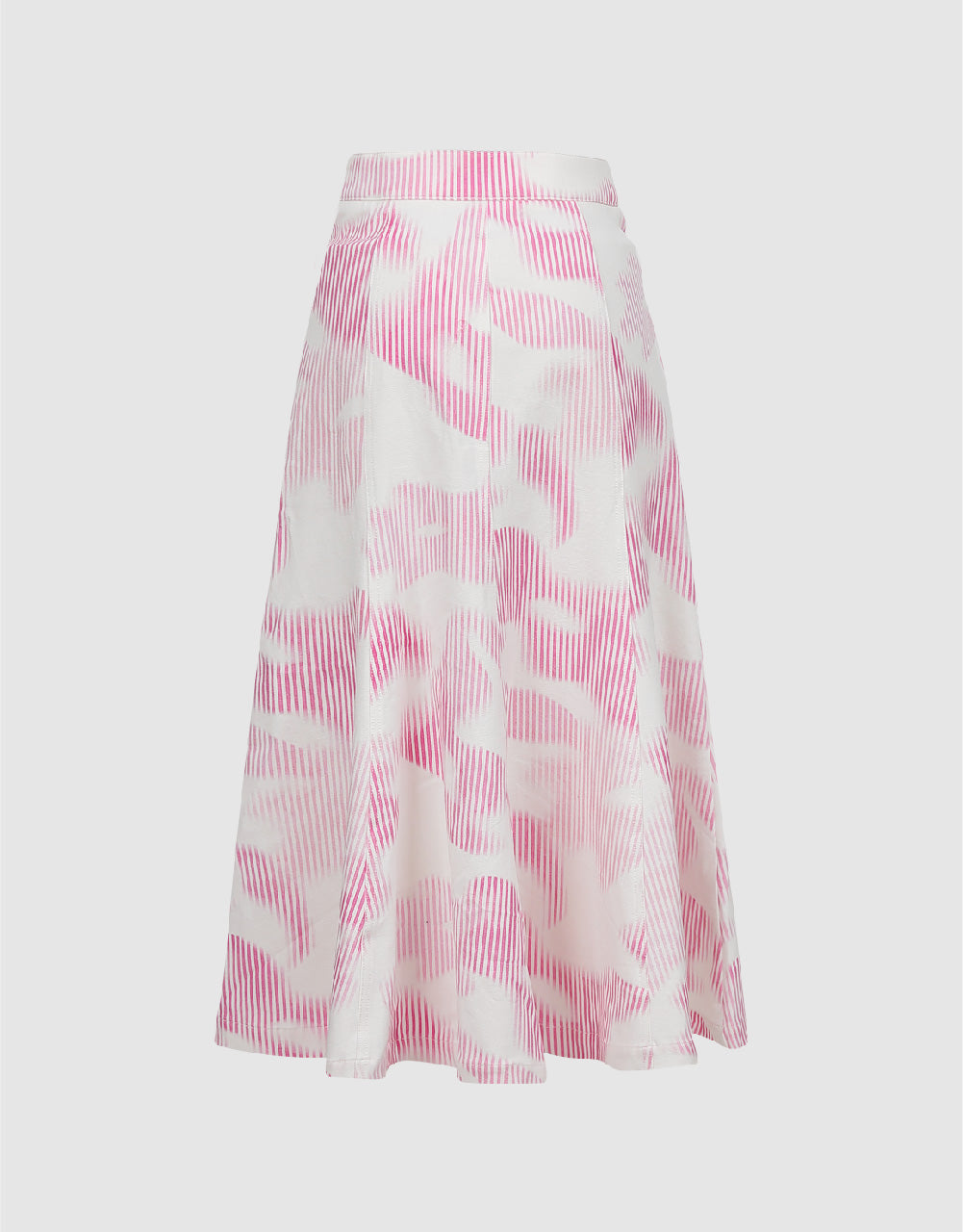 Printed Midi Fishtail Skirt