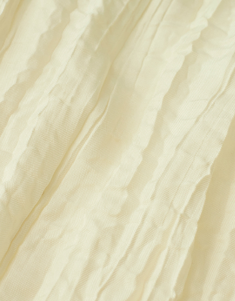 Elastic Waist Shirred Straight Skirt