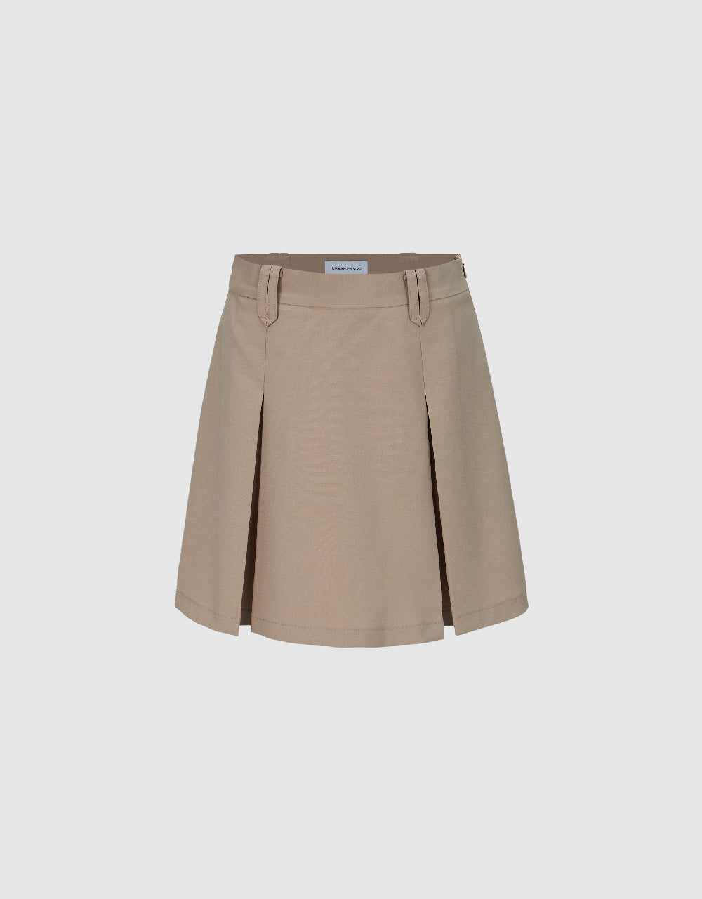 Pleated Mini A-Line Skirt
