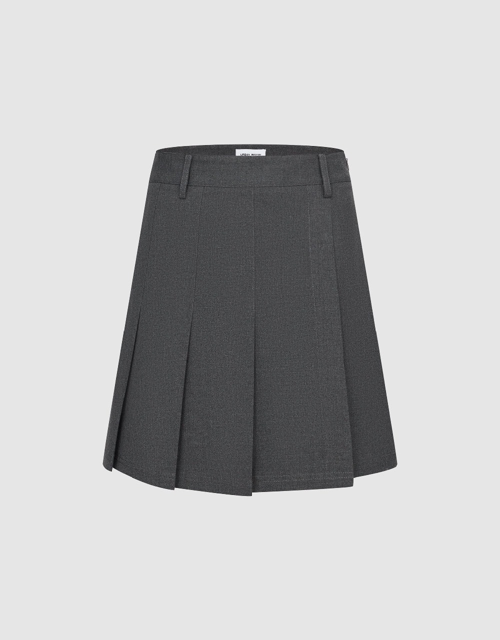 Pleated Mini A-Line Skirt
