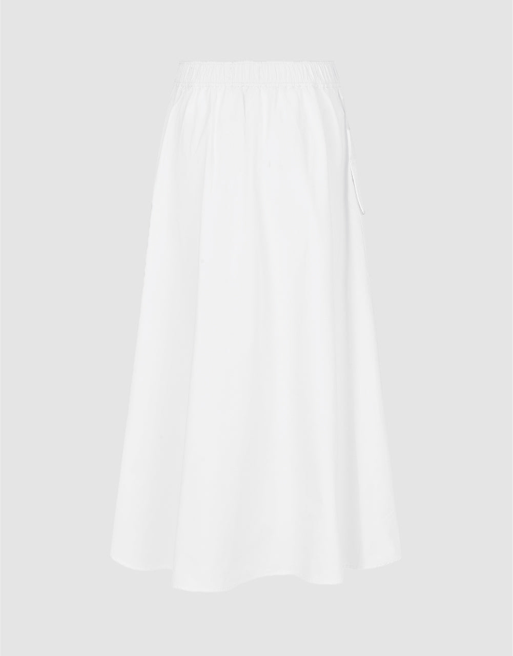 Elastic Waist A-Line Skirt