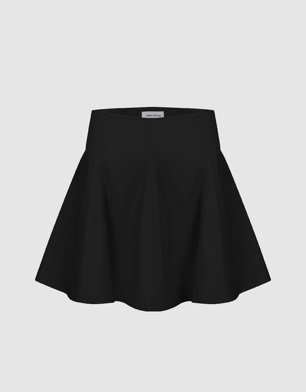 Pleated Mini Fishtail Skirt