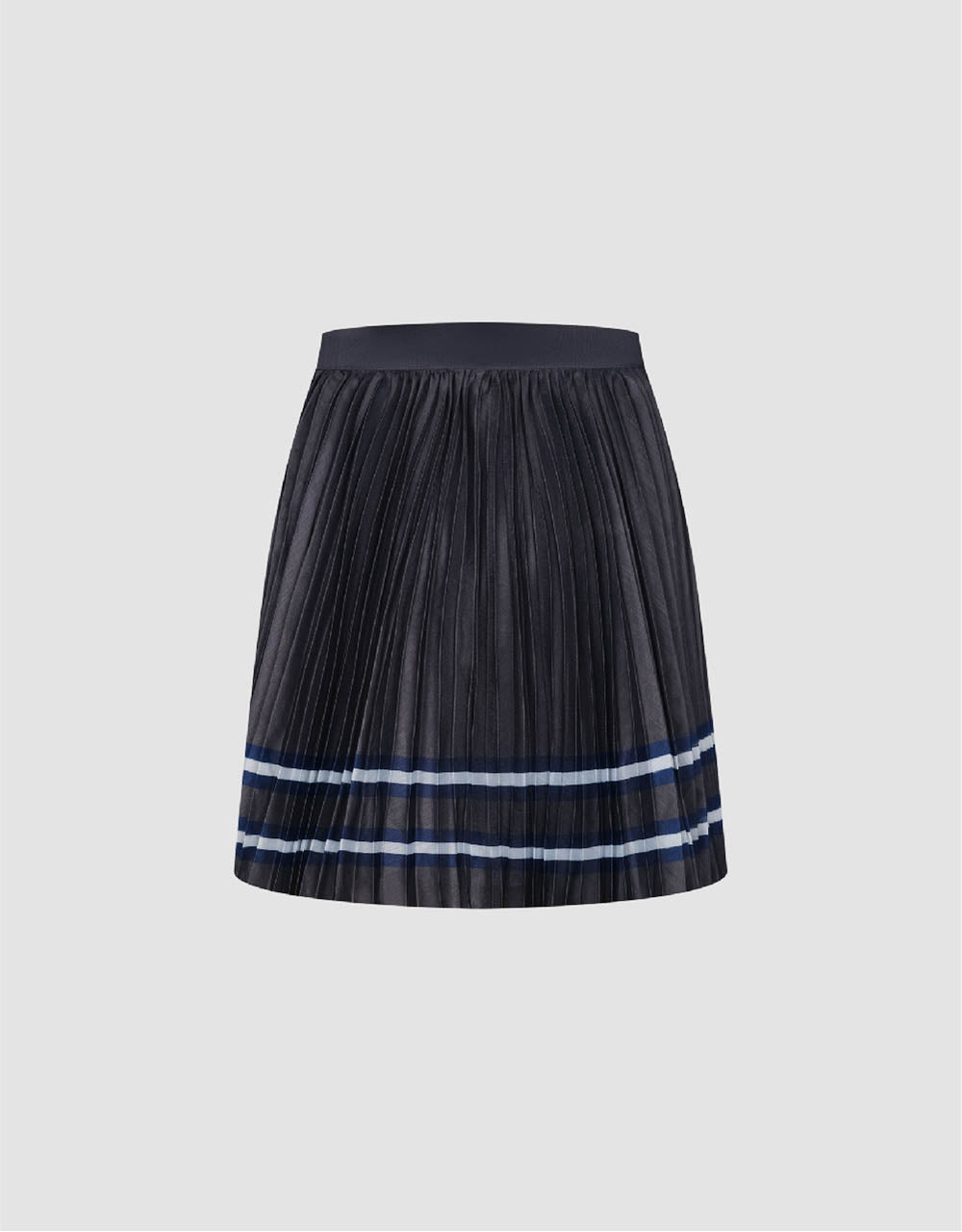 Elastic Waist Mini A-Line Skirt