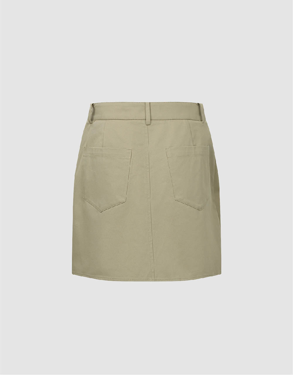 Pleated Mini A-Line Skirt
