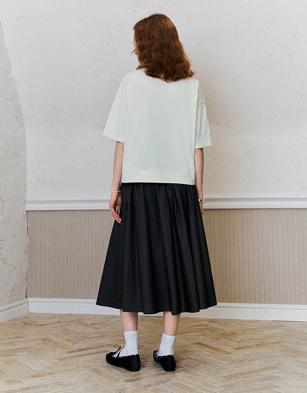Midi A-Line Skirt