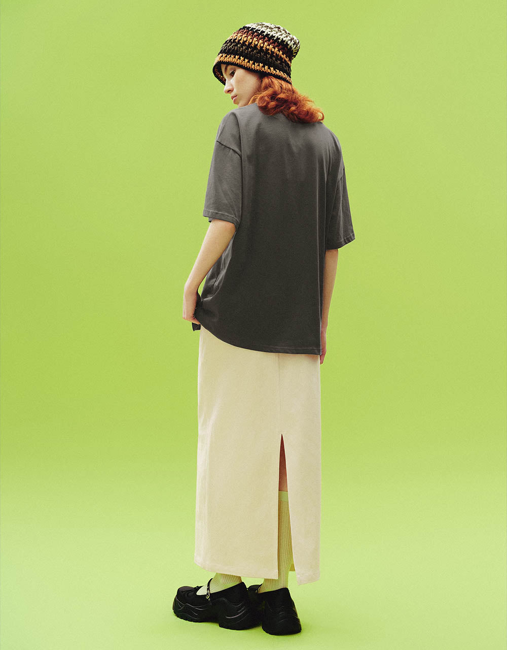 Straight Midi Skirt