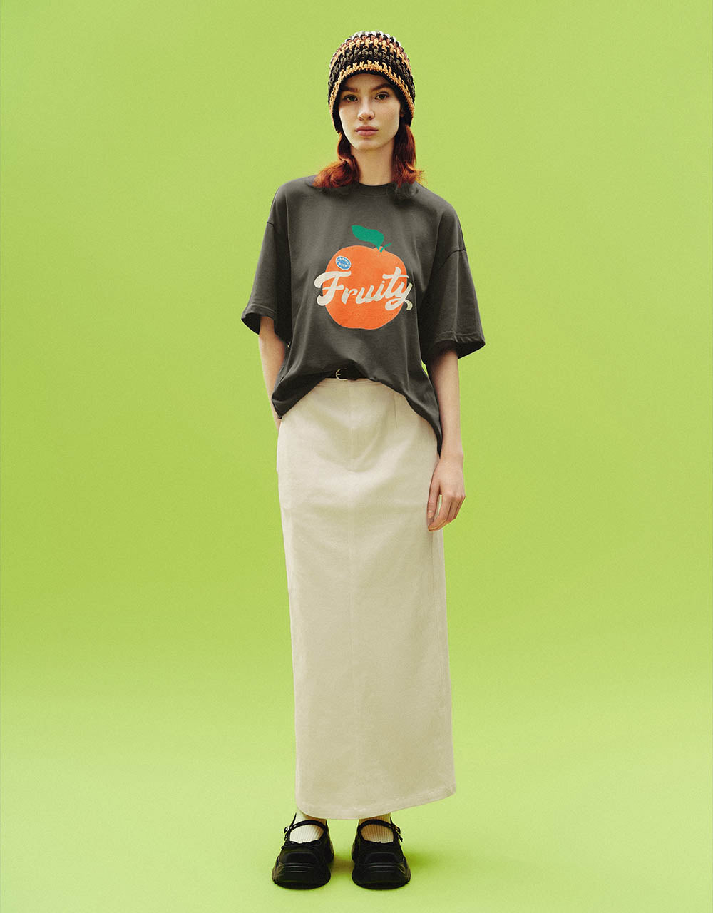 Straight Midi Skirt