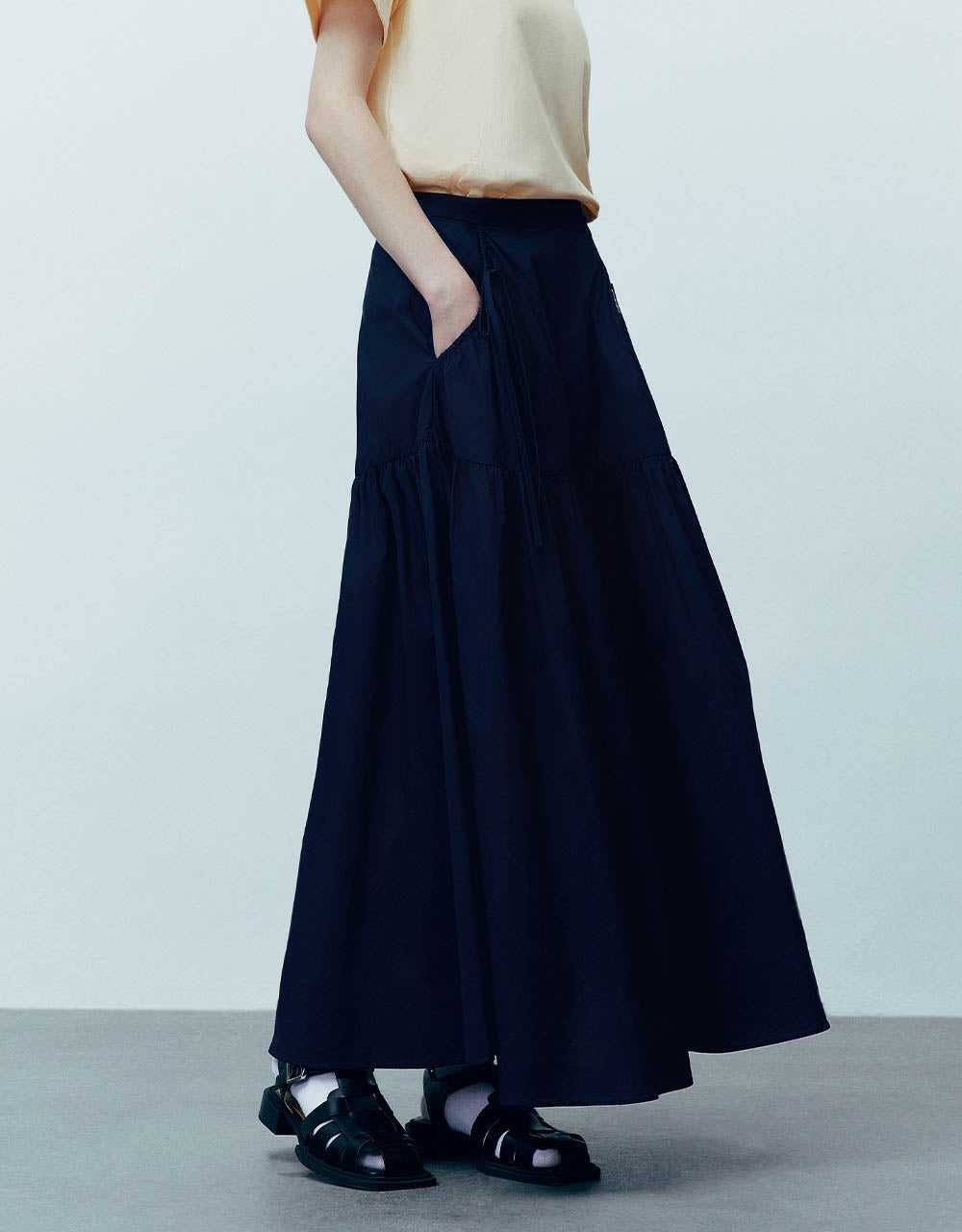 Midi A-Line Skirt