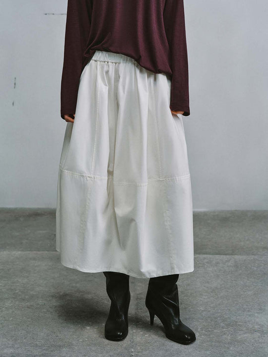 Pull On Balloon Midi Skirts