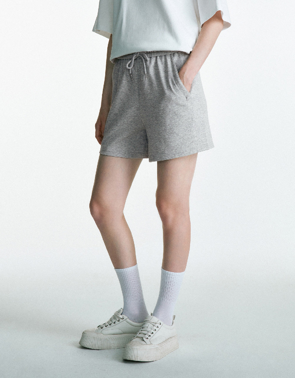 Drawstring Waist Shorts