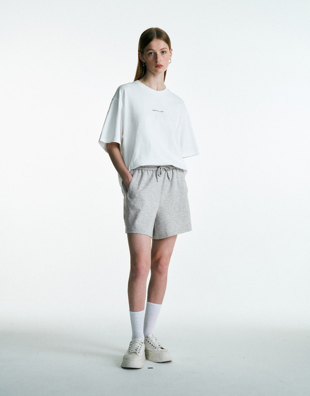 Drawstring Waist Shorts