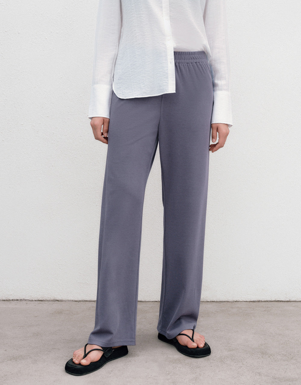 Knitted Long Straight Pants