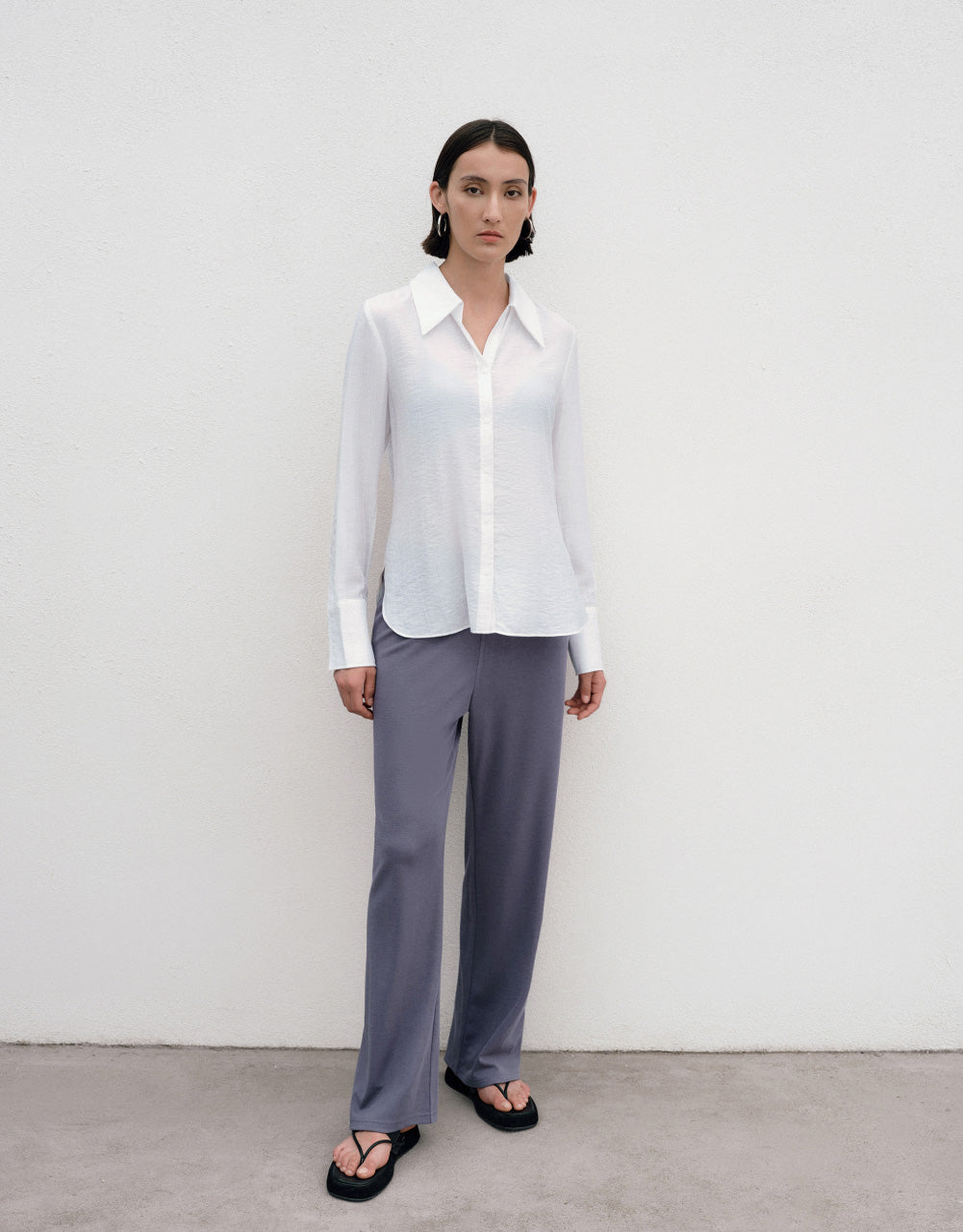 Knitted Long Straight Pants