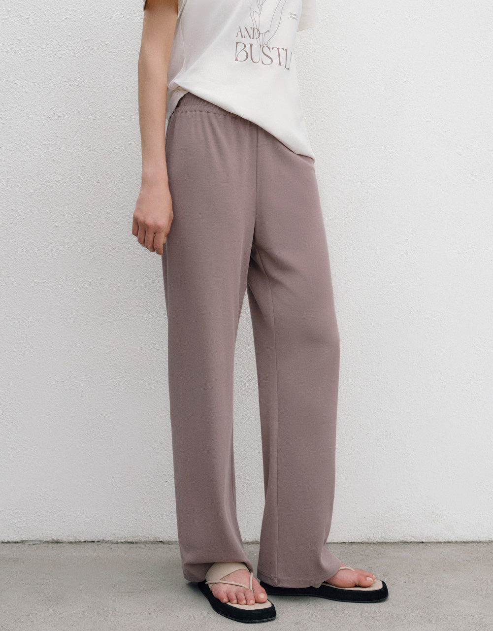 Knitted Long Straight Pants