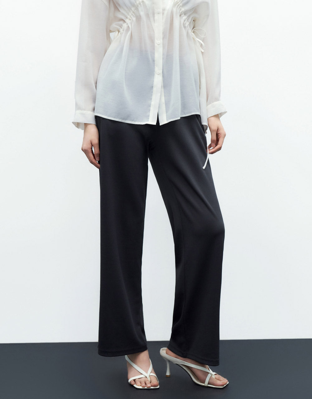 Elastic Waist Knitted Pants