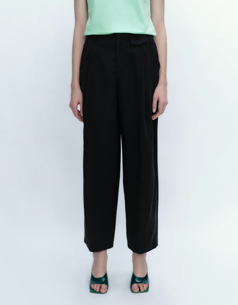 Thin Wide-Leg Pants
