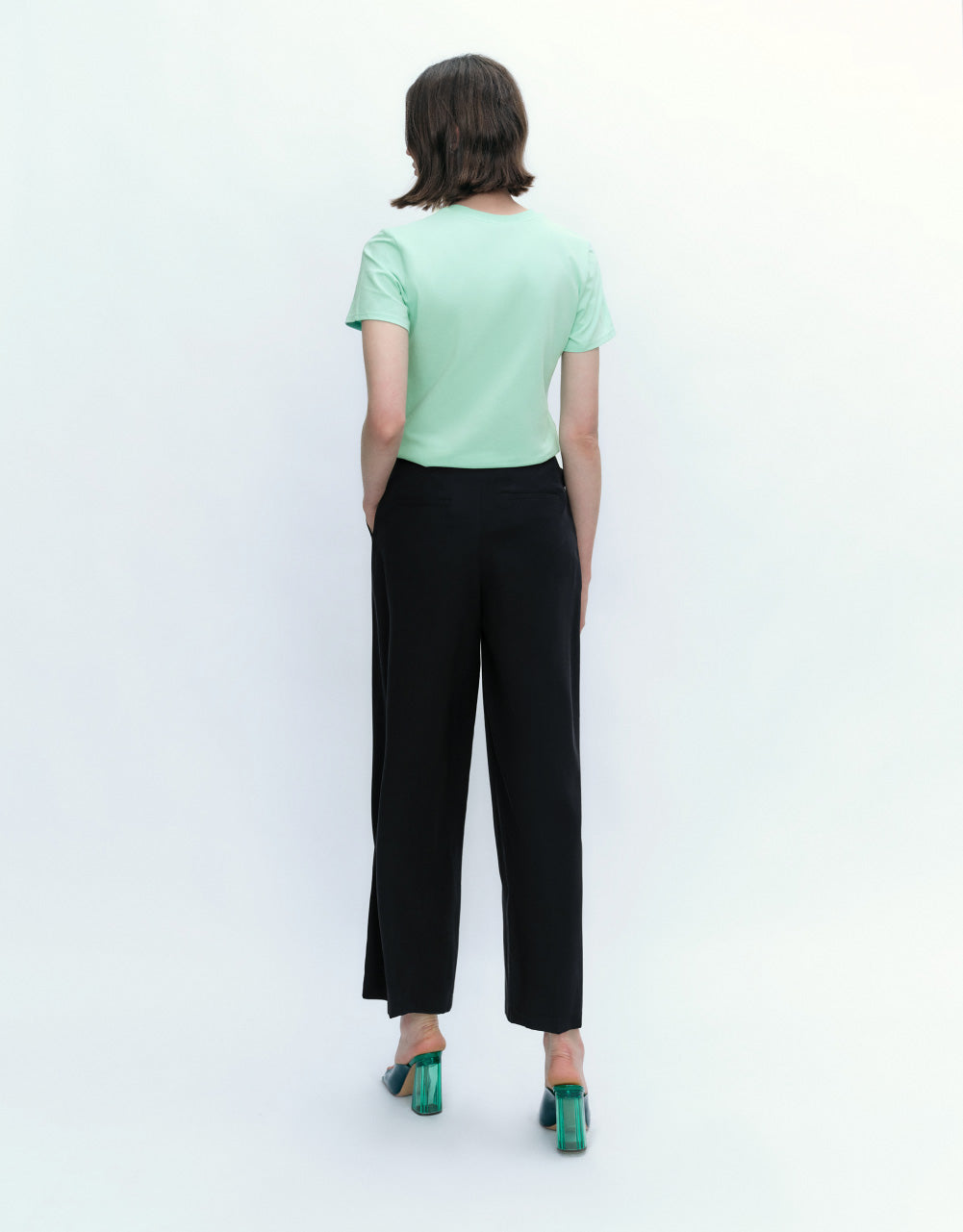 Thin Wide-Leg Pants
