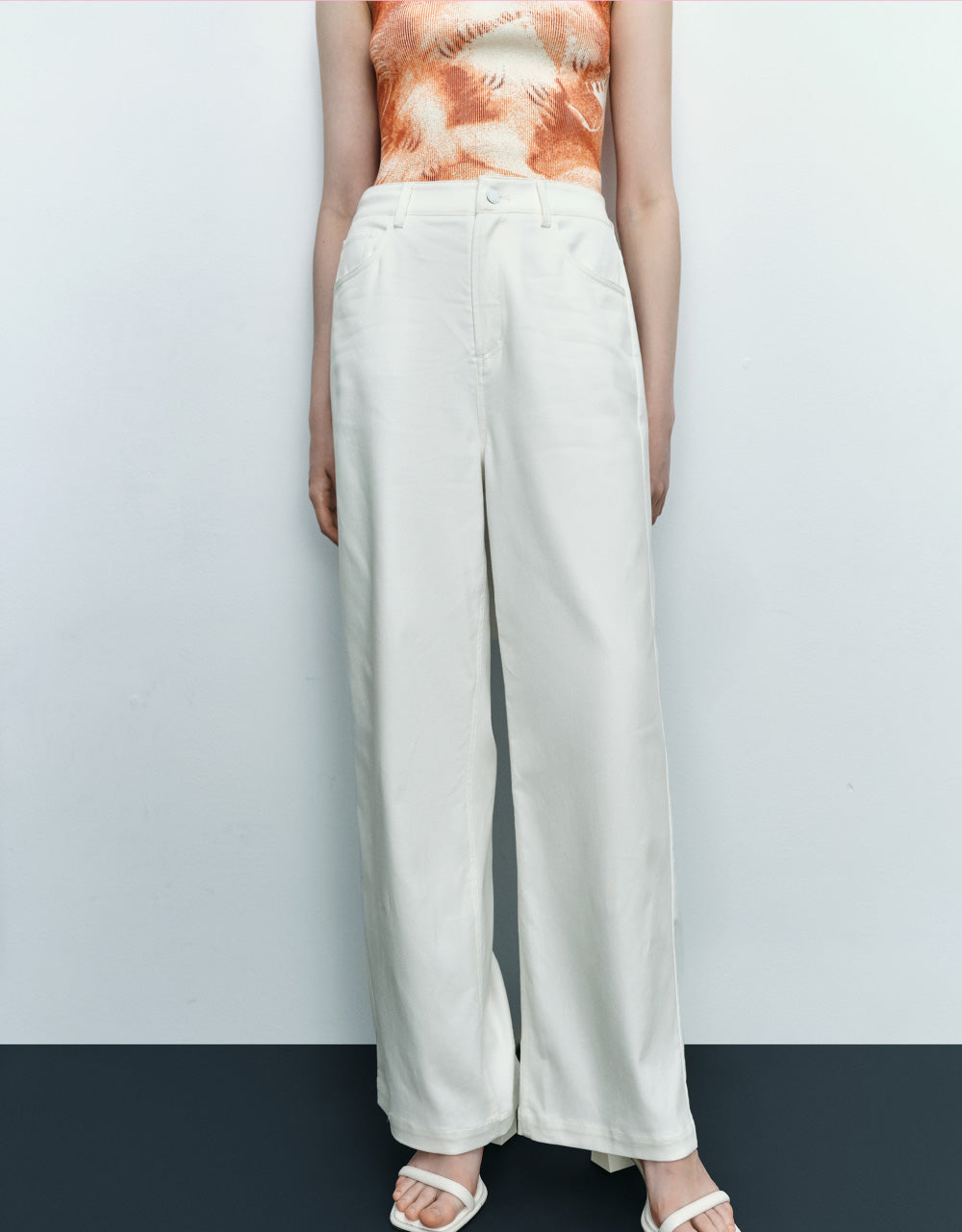 Woven Long Straight Pants