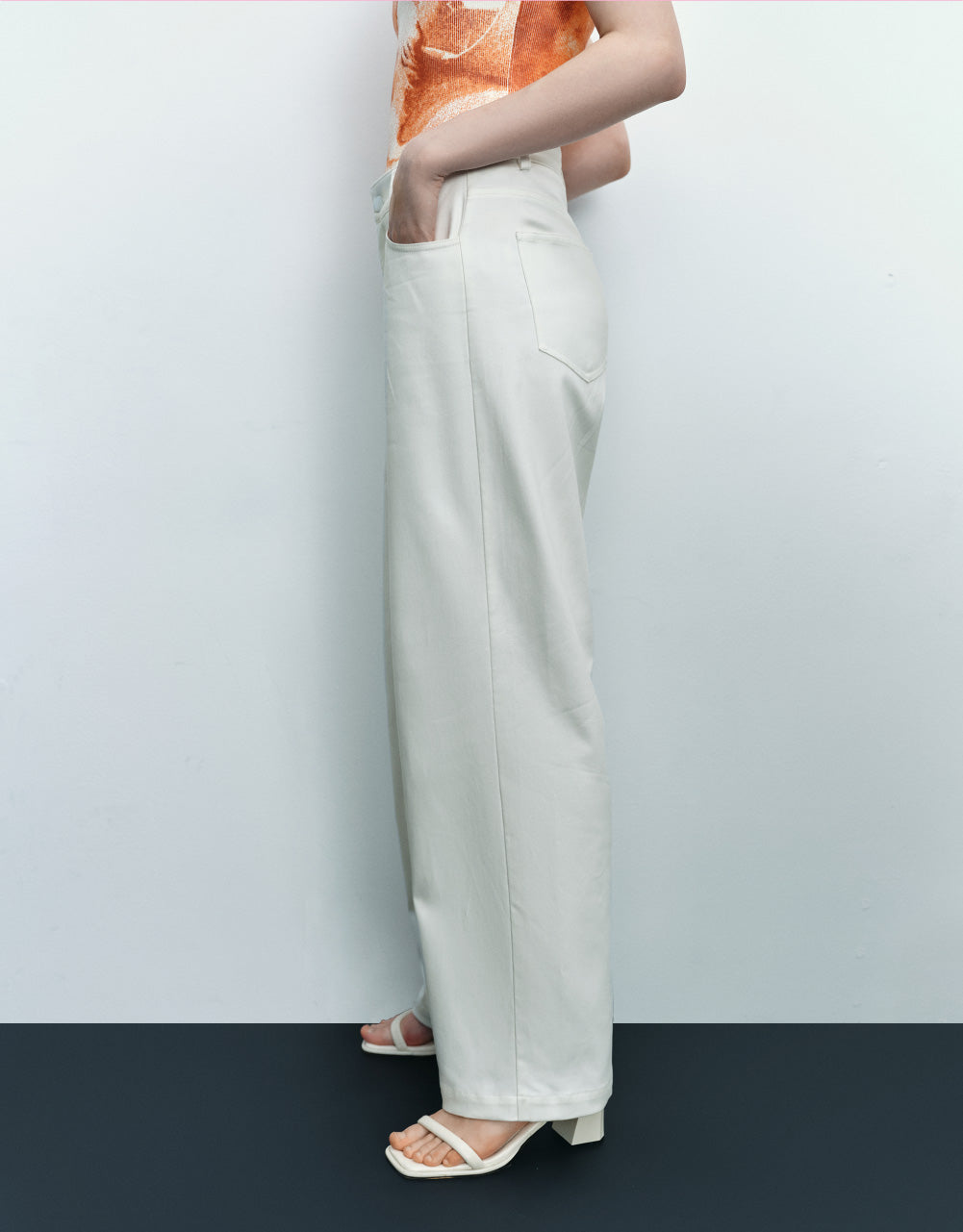 Woven Long Straight Pants