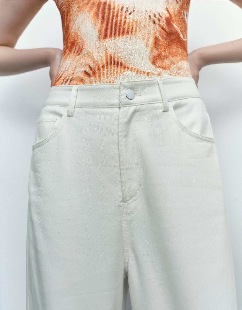 Woven Long Straight Pants