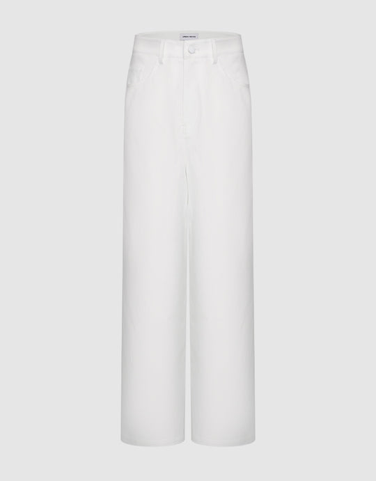 Woven Long Straight Pants