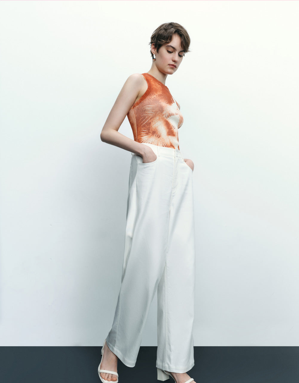 Woven Long Straight Pants