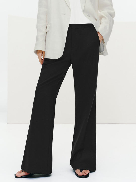 Tailored Flare Leg Pants
