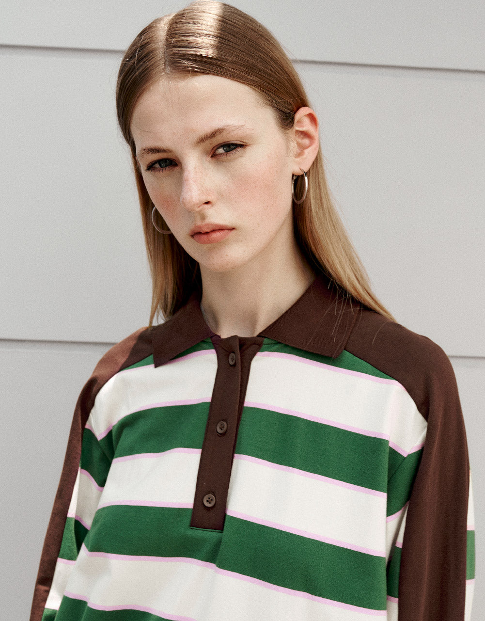 Striped Straight Polo Dress