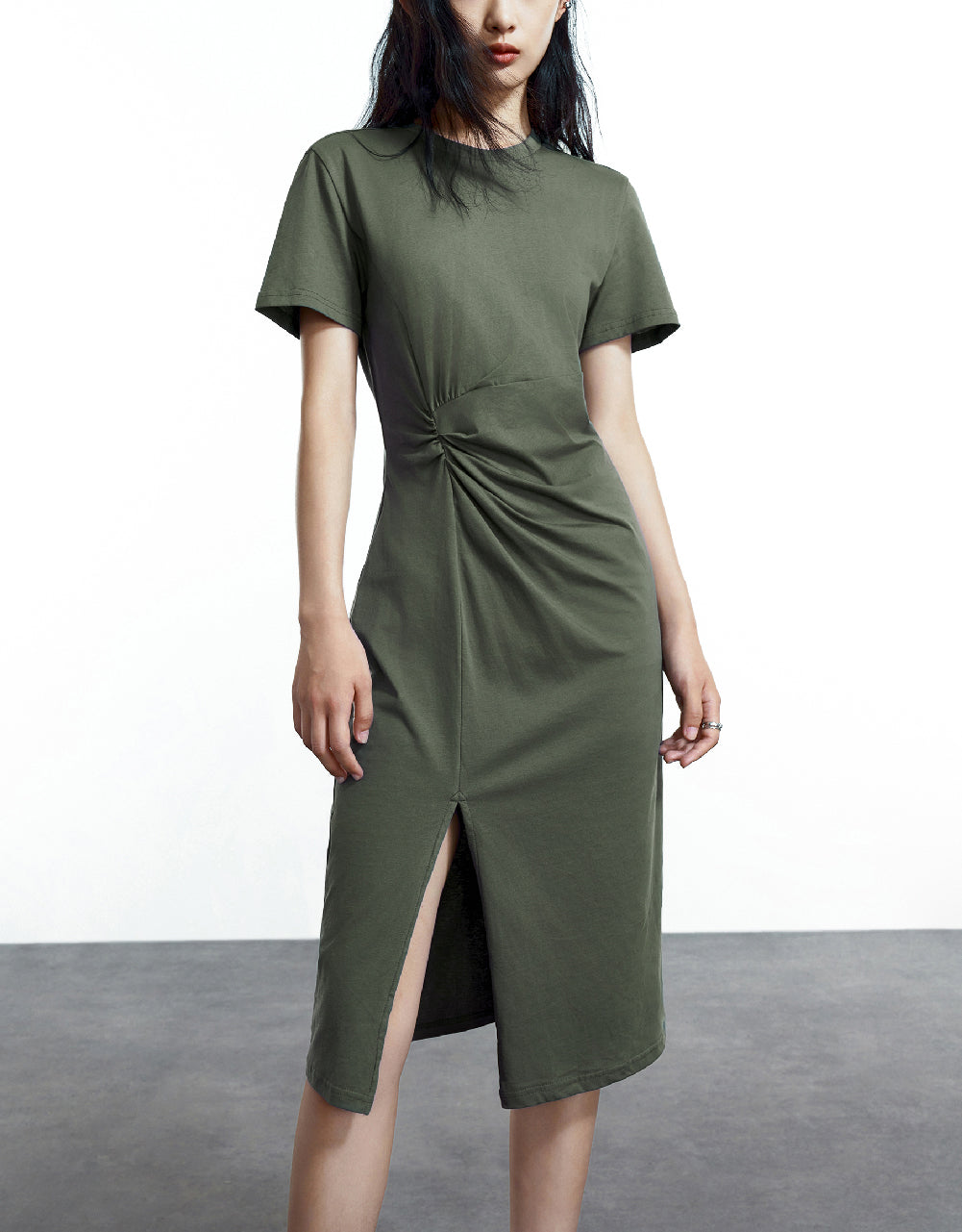 Crew Neck Skater Dress