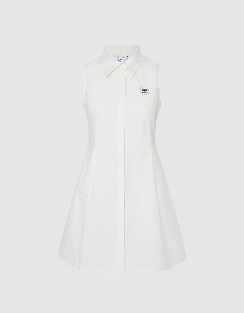 Sleeveless A-Line Shirt Dress