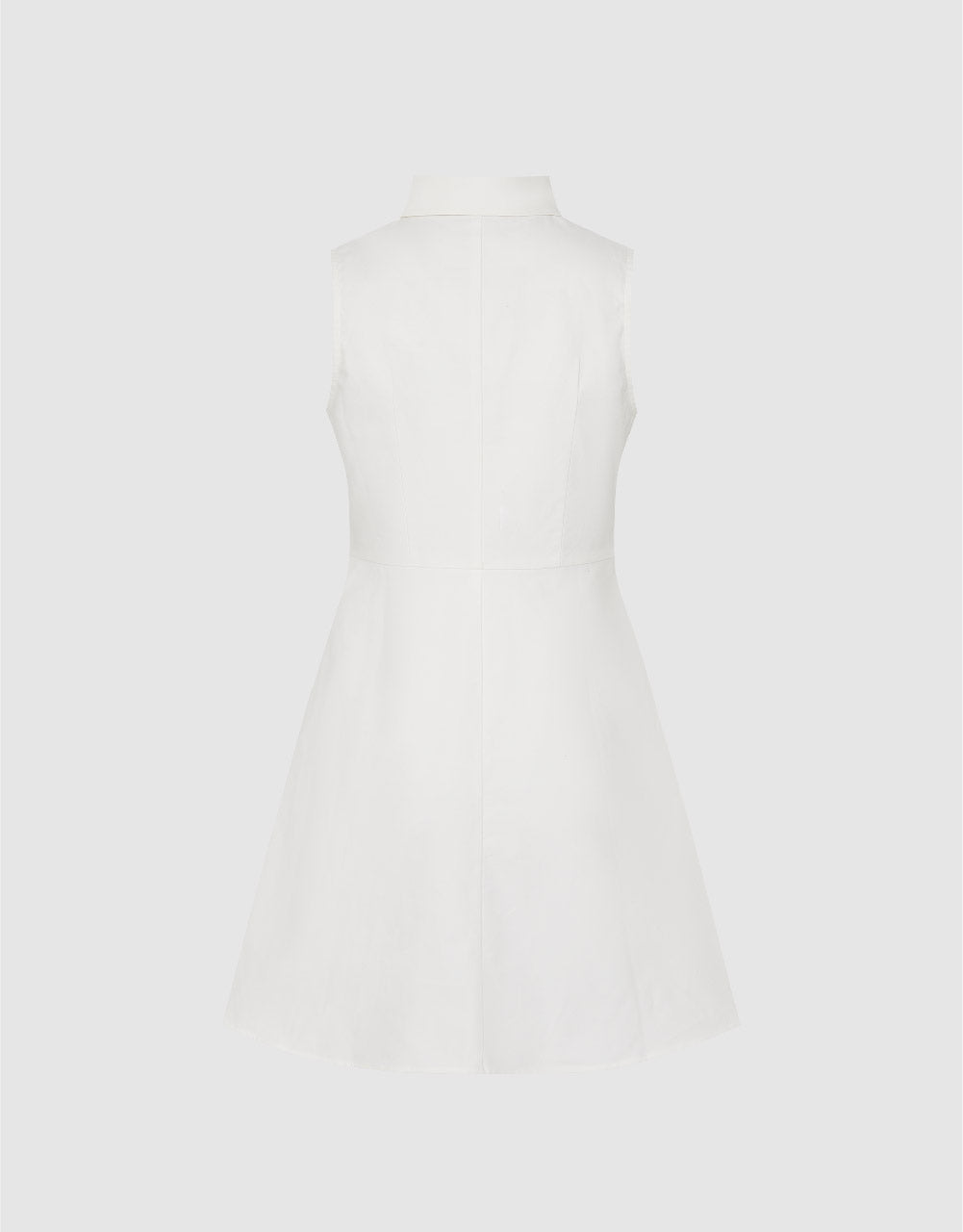 Sleeveless A-Line Shirt Dress