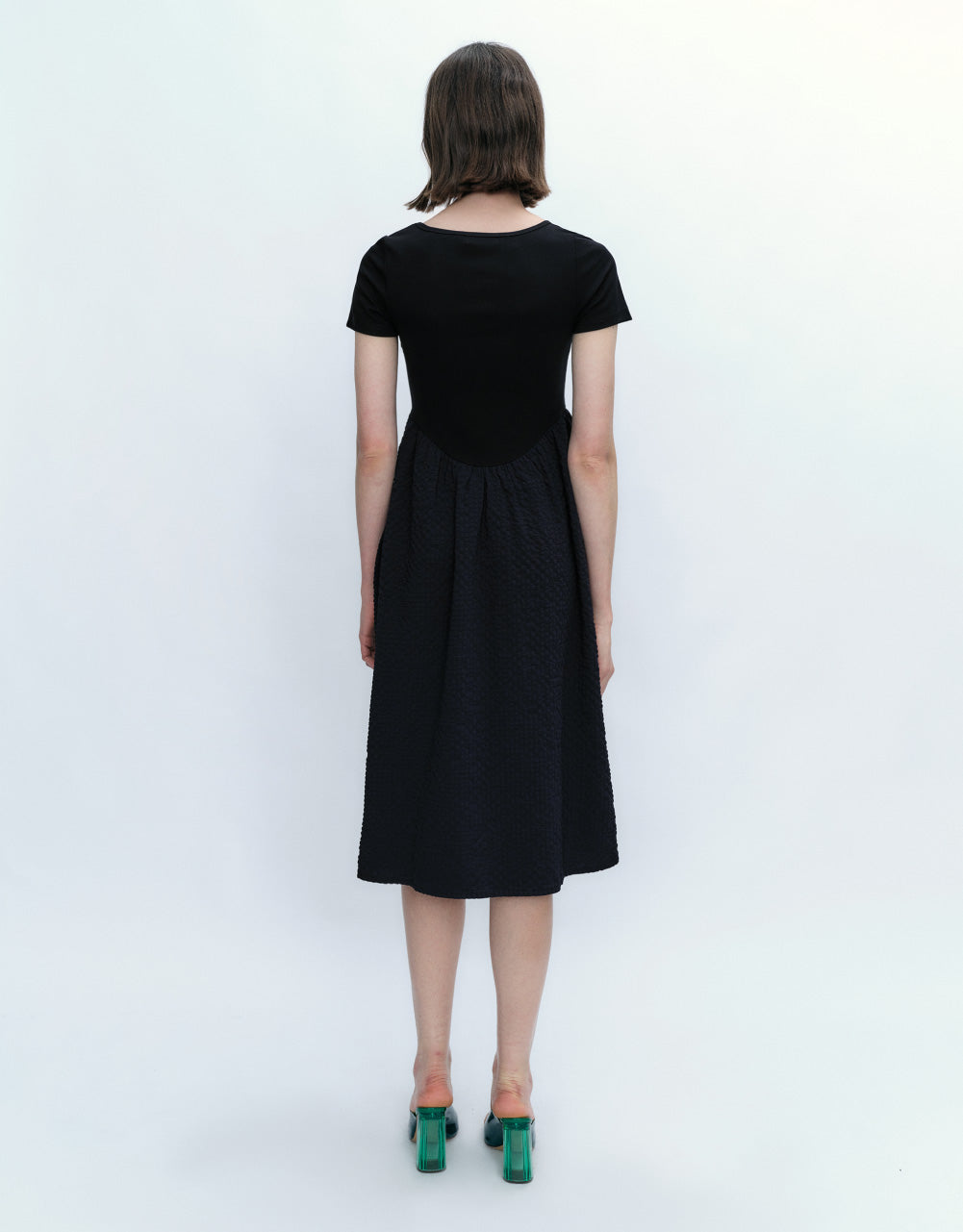 Crew Neck Midi Dress