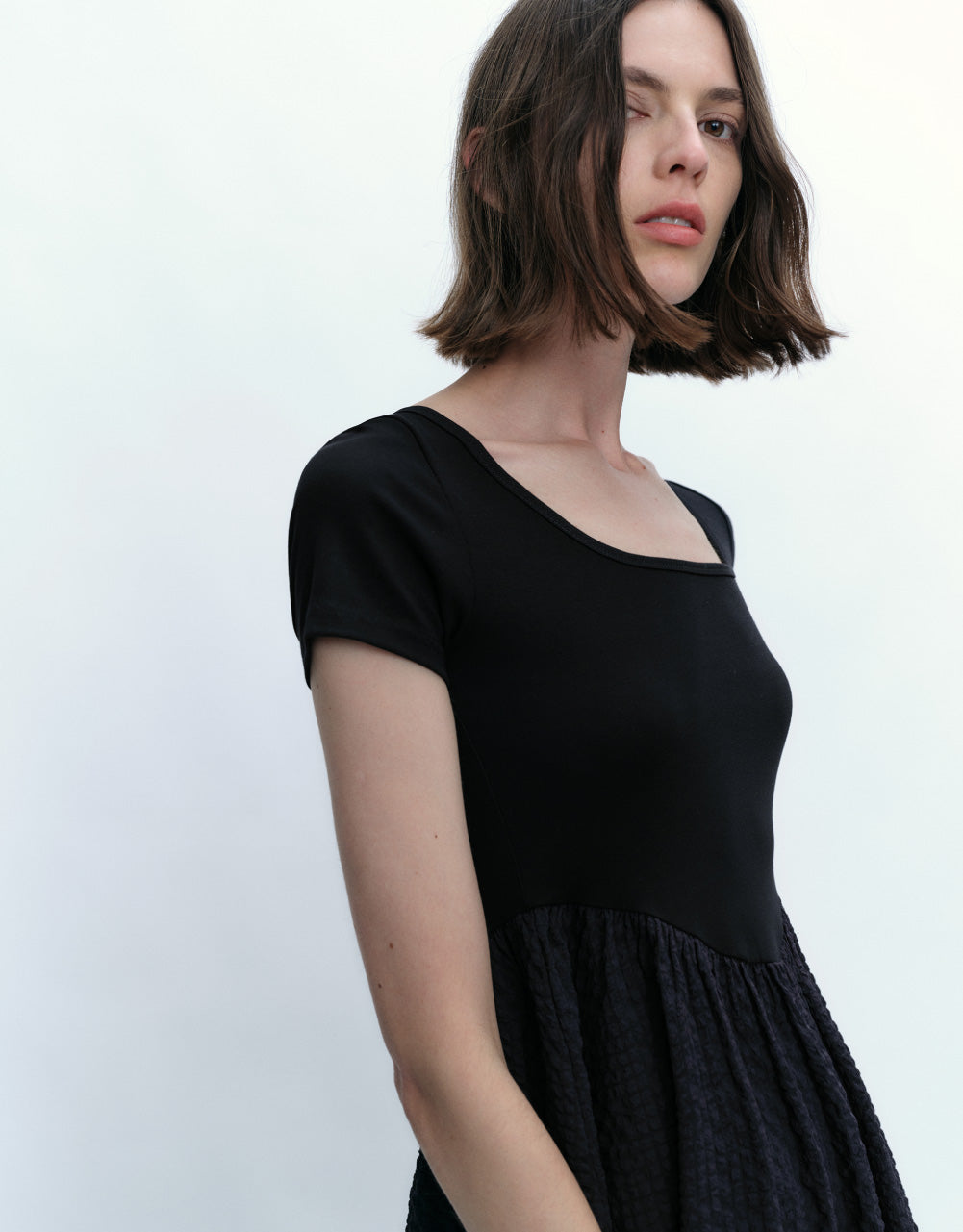 Crew Neck Midi Dress