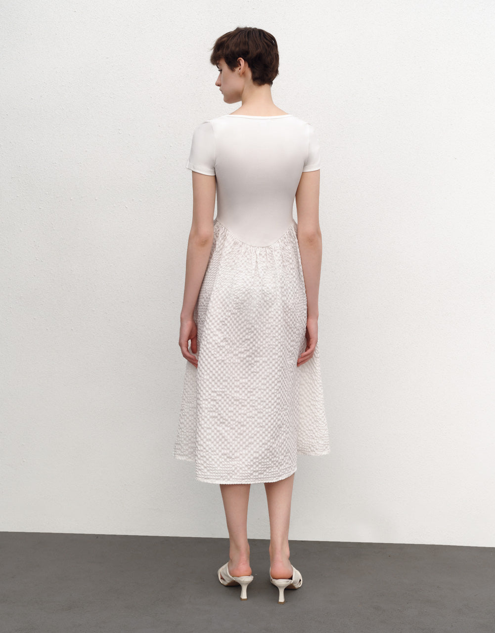 Crew Neck Midi Dress