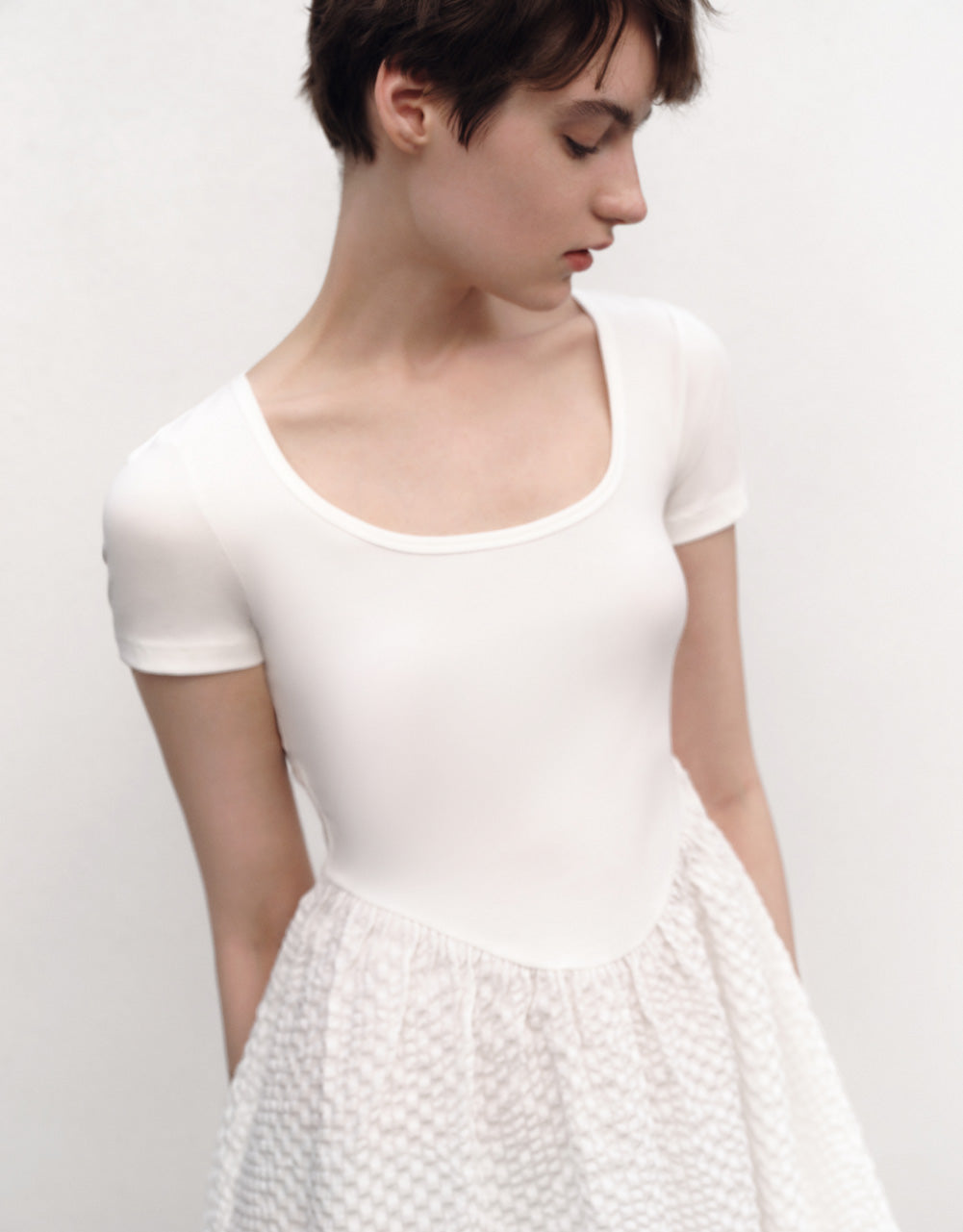 Crew Neck Midi Dress