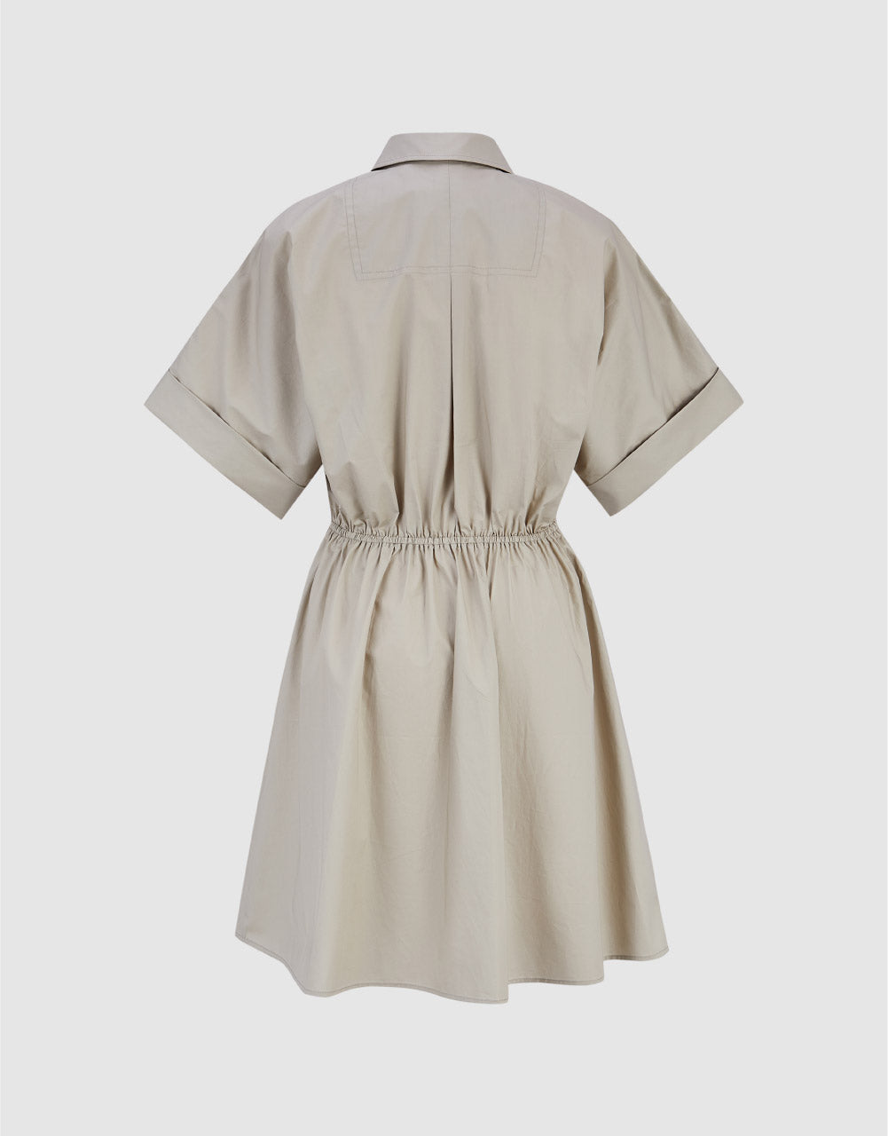Lapel Straight Shirt Dress