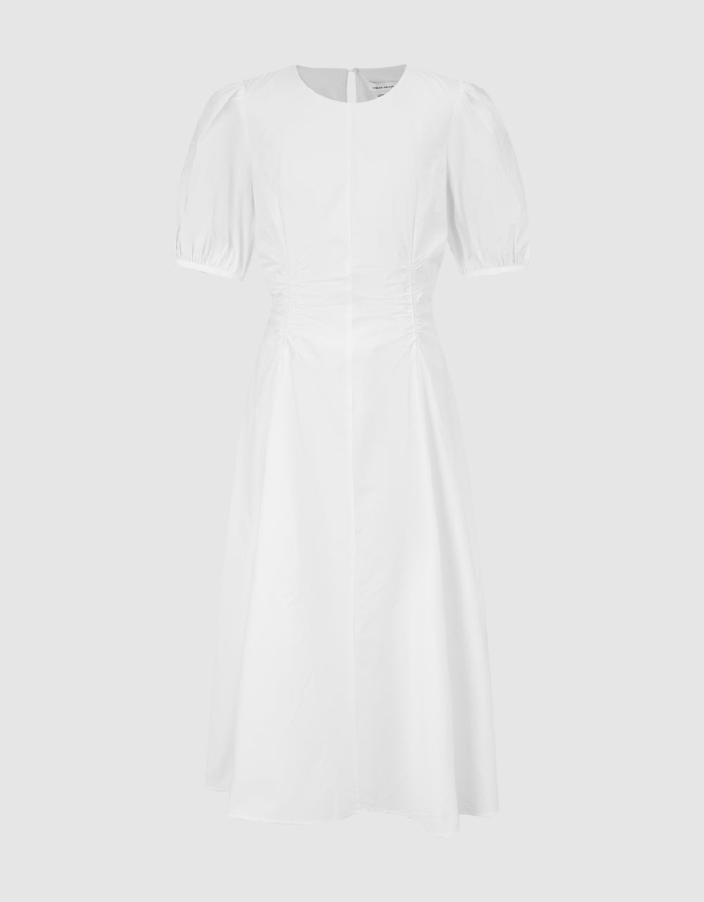 Crew Neck A-Line  Shirt Dress