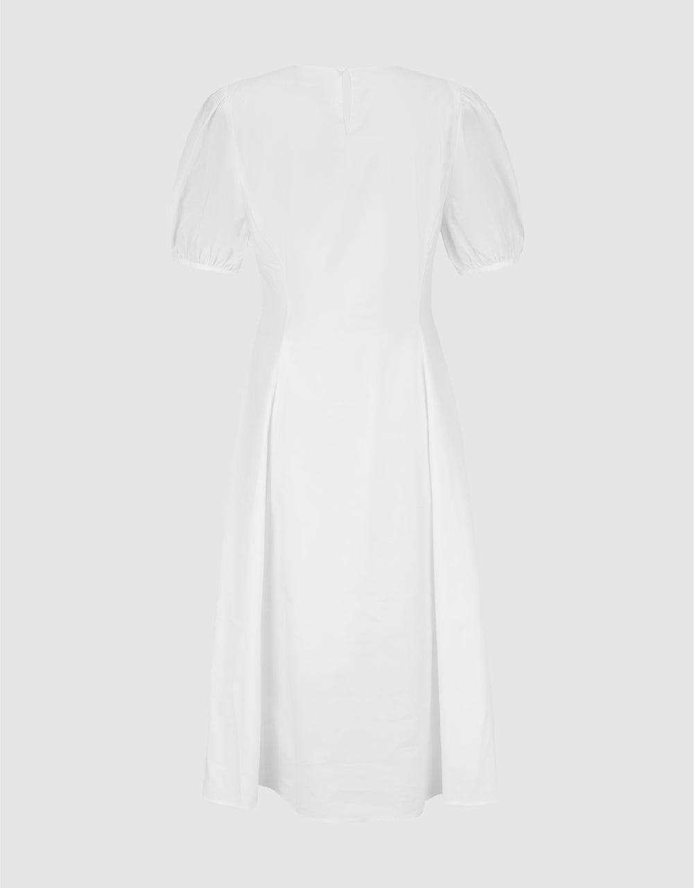 Crew Neck A-Line  Shirt Dress