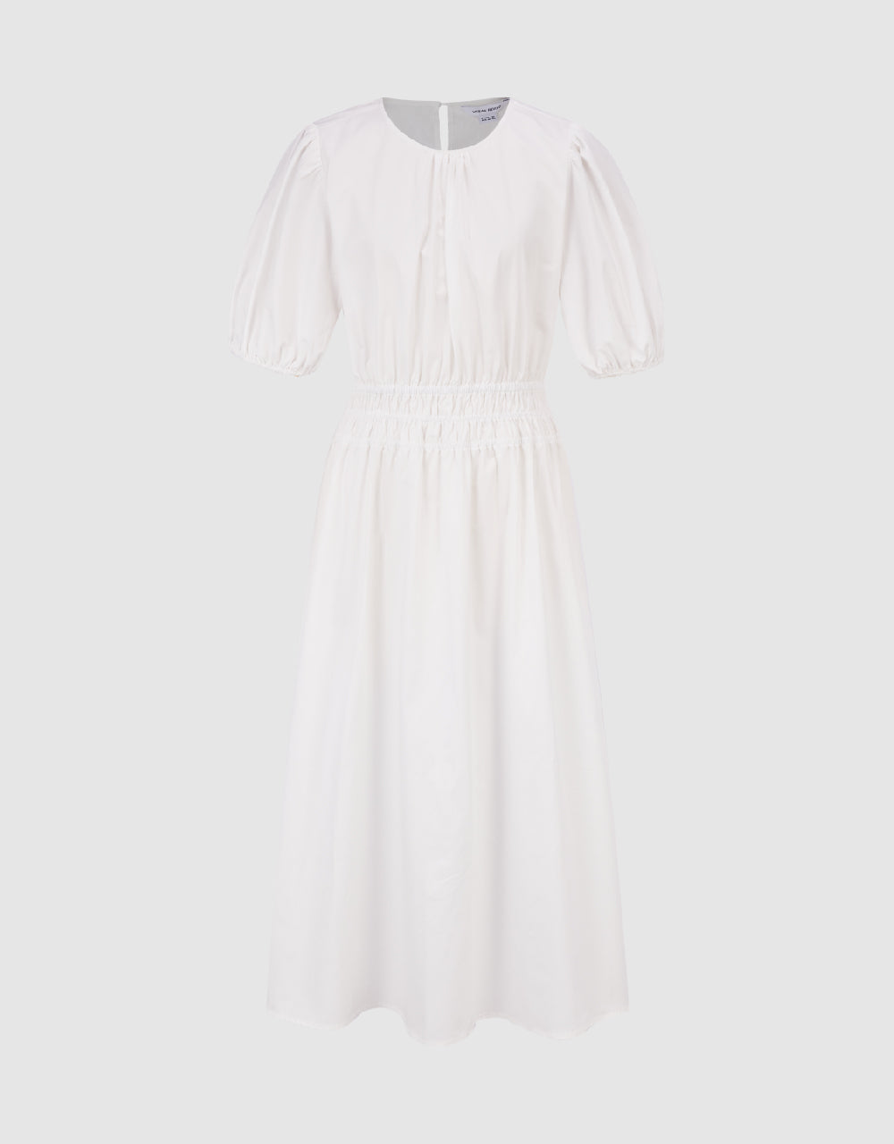 Crew Neck A-Line Shirt Dress