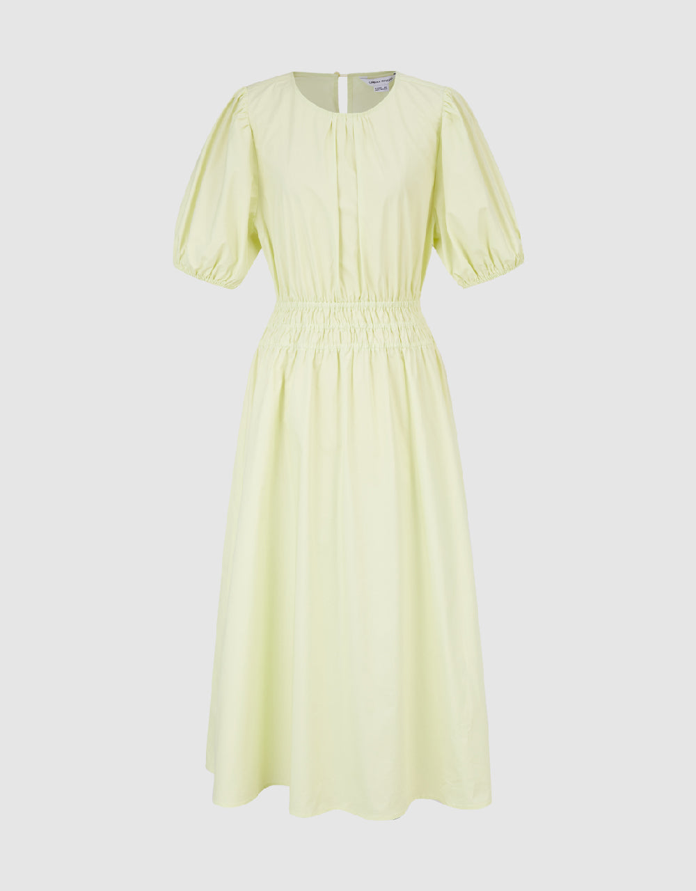 Crew Neck A-Line Shirt Dress