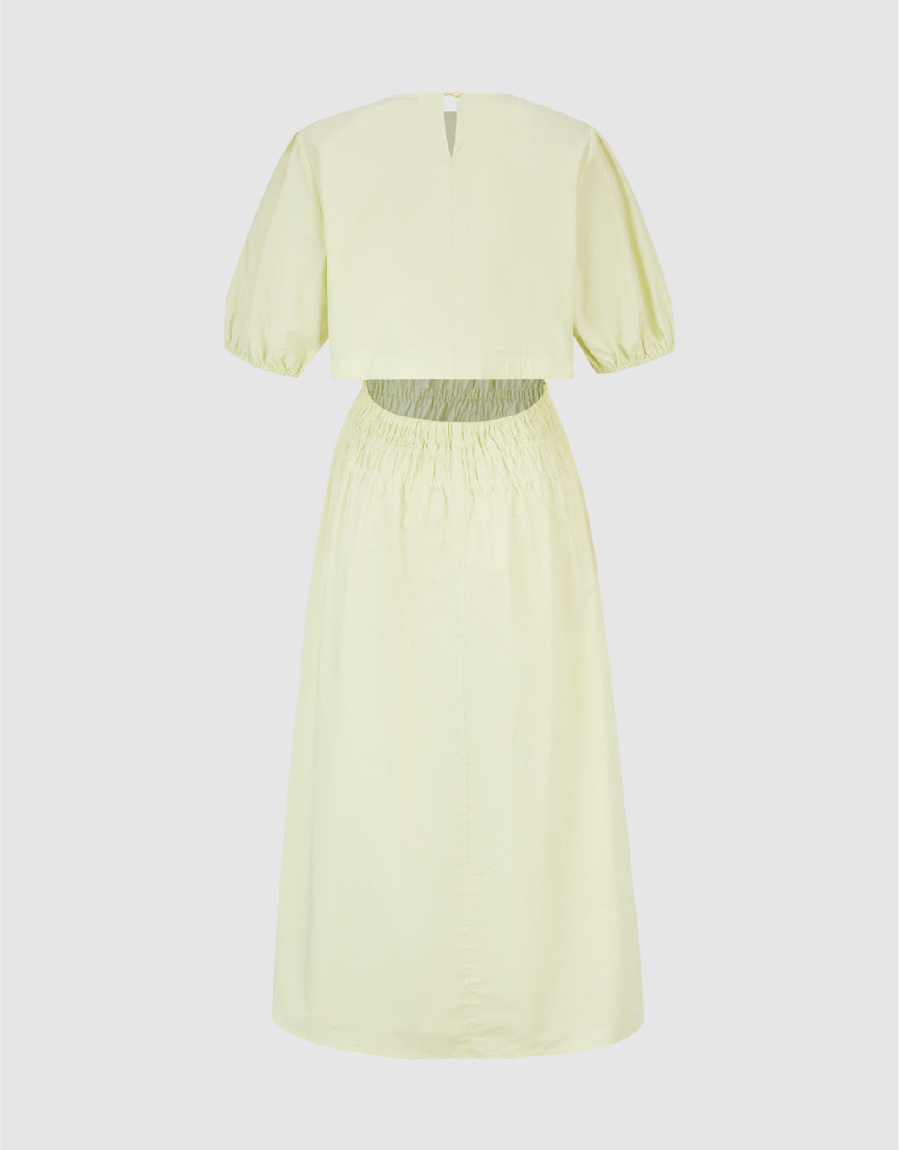 Crew Neck A-Line Shirt Dress