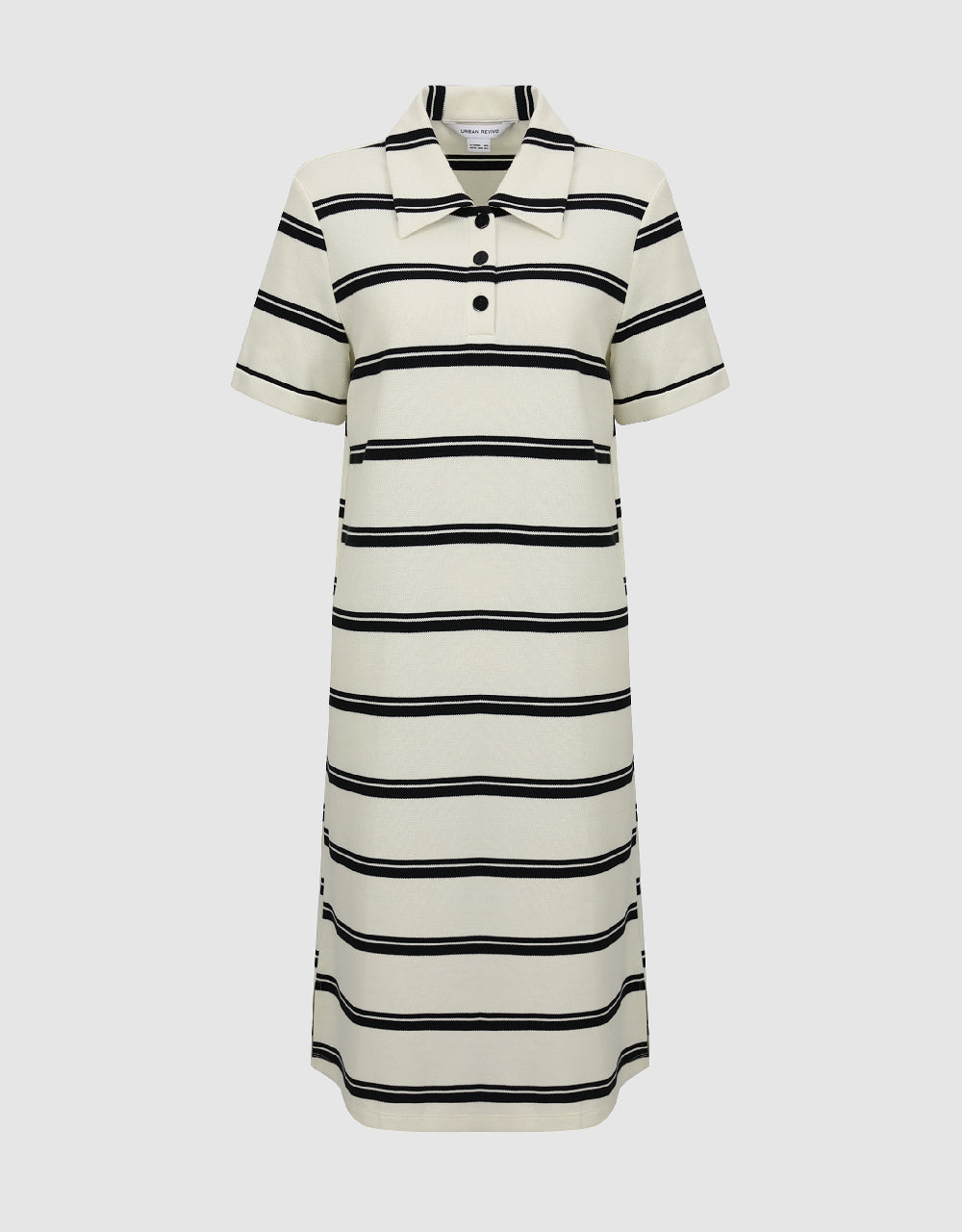 Short Sleeve Polo Straight Dress
