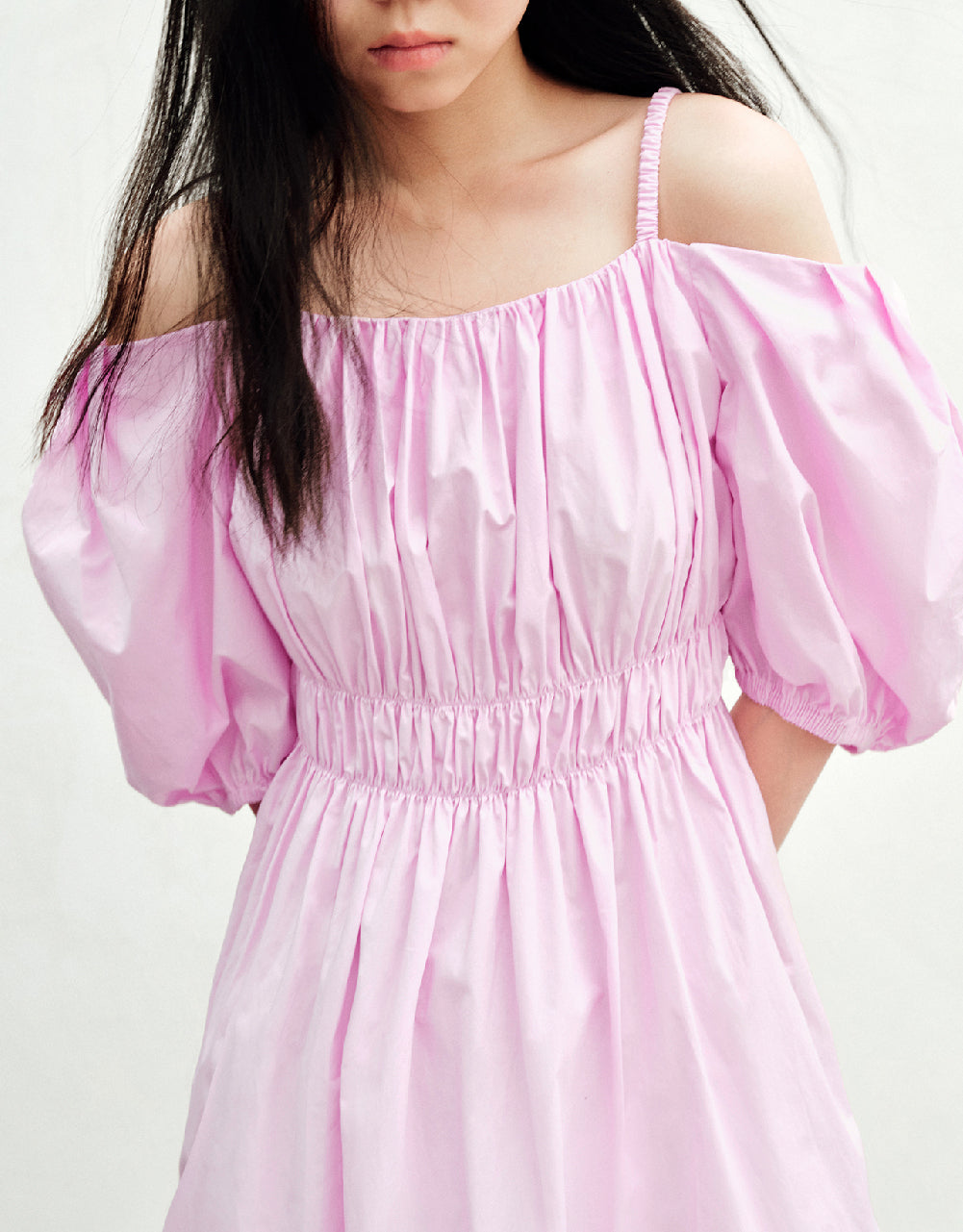 Sleeveless Off-Shoulder A-Line Dress