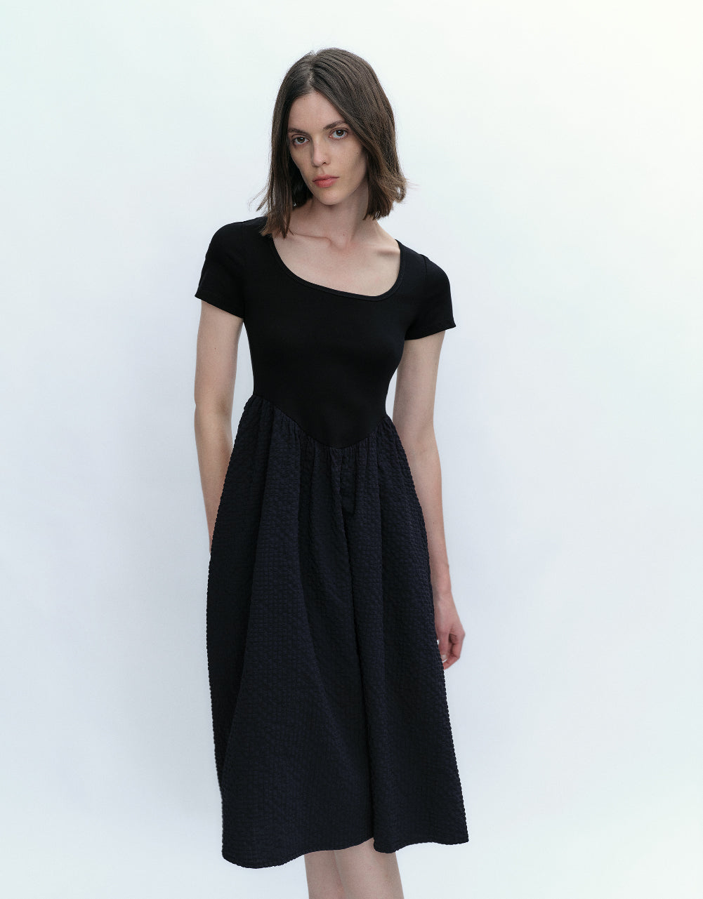 Crew Neck A-Line Dress