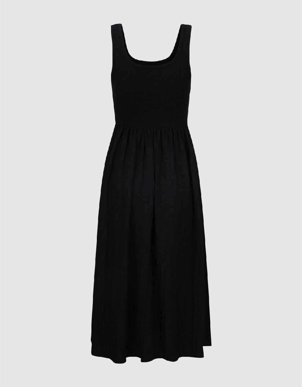 Sleeveless U Neck A-Line Dress