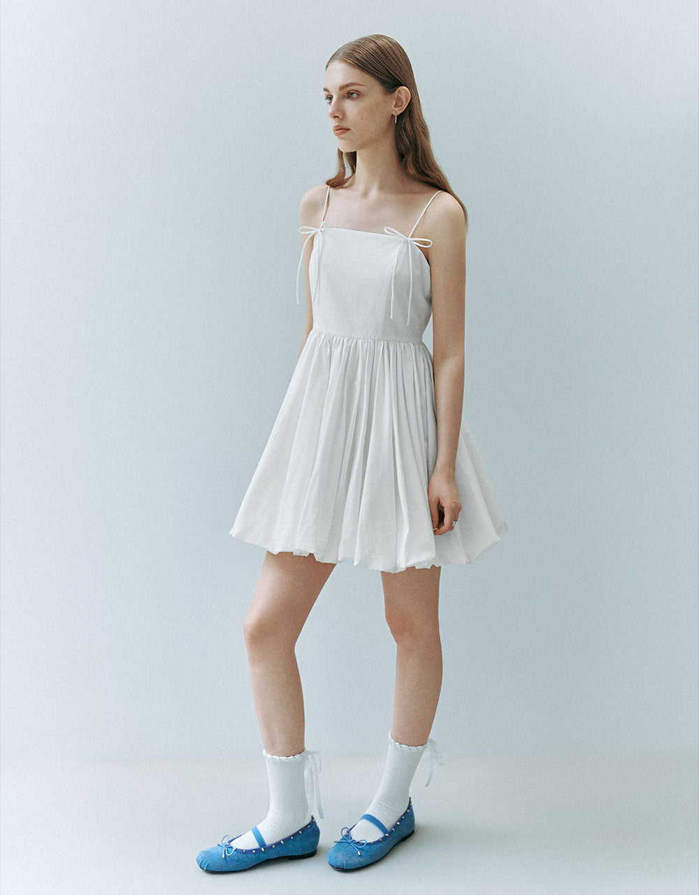 Bubble Hem A-Line Cami Dress