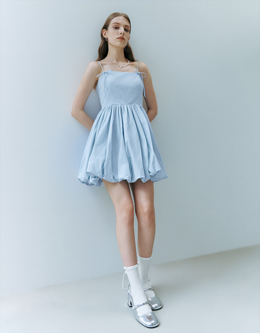 Sleeveless Off-Shoulder A-Line Dress
